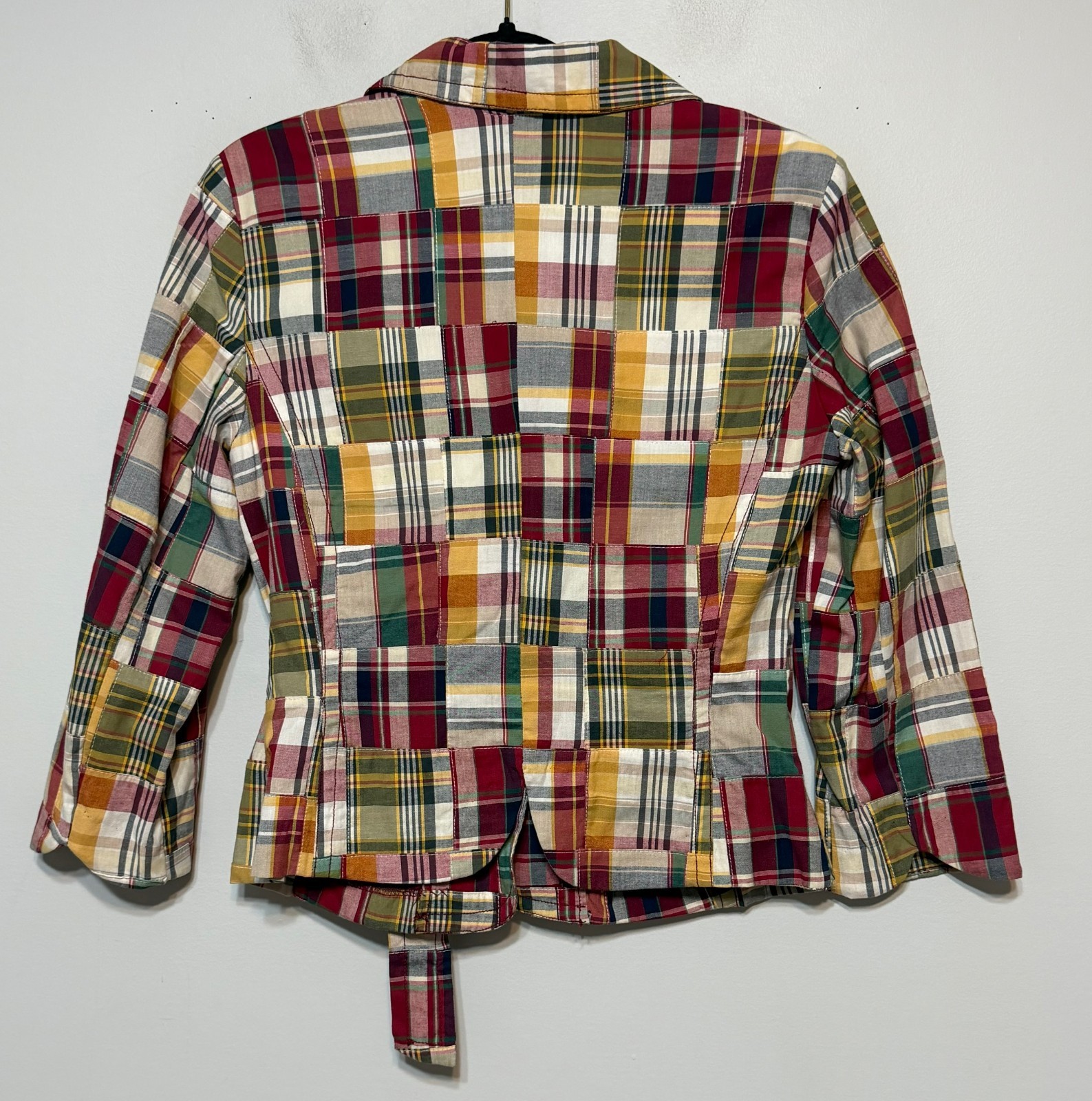 Vintage Patchwork Cottagecore Wrap Blazer Womens … - image 2