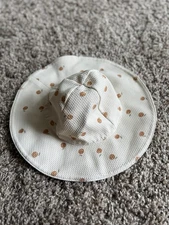 Quincy Mae Baby Cream with Oranges Sun Hat 0-6 Months