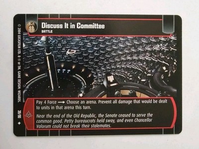 Discuss It In Committee - The Phantom Menace - SWTCG Star Wars TCG WOTC NM