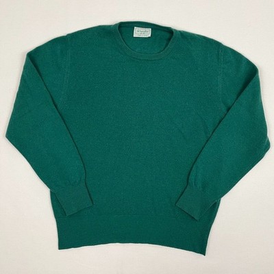 VTG Benetton Wool Angora Sweater Womens M/L Size 48 Green Pullover Jumper Italy