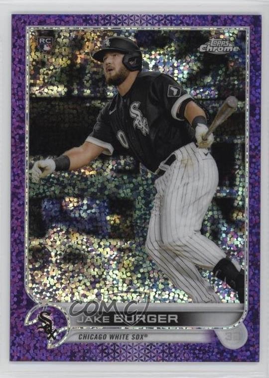 2022 Topps Chrome Purple Speckle Refractor /299 Jake Burger #29 Rookie RC 0m7e