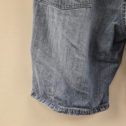 Pantaloncini jeans Southpole Denim uomo 42 blu chiaro larghi larghi larghi uomo Y2K 12 con cuciture interne - Foto 8 di 18