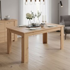 Esstisch ausziehbar 120x80 Holz Massiv Küchentisch Wohnzimmertisch Homestyle4u