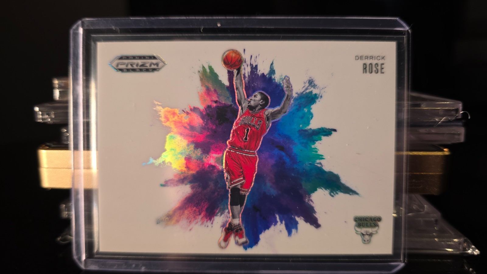 2024-25 panini prizm black basketball derrick rose #16 Color Blast