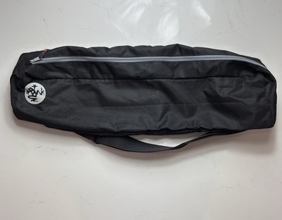 Manduka Go Steady Large Yoga Mat Carrier In Black Shoulder Bag Foldable Compact