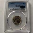 1938 D BUFFALO NICKEL PCGS CAC MS 67 GRADED
