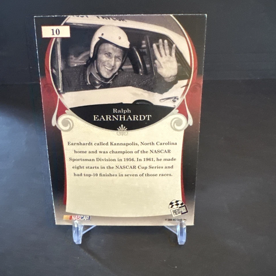 Ralph Earnhardt #10 - 2006 Press Pass Legends NASCAR NM - Image 2 of 2