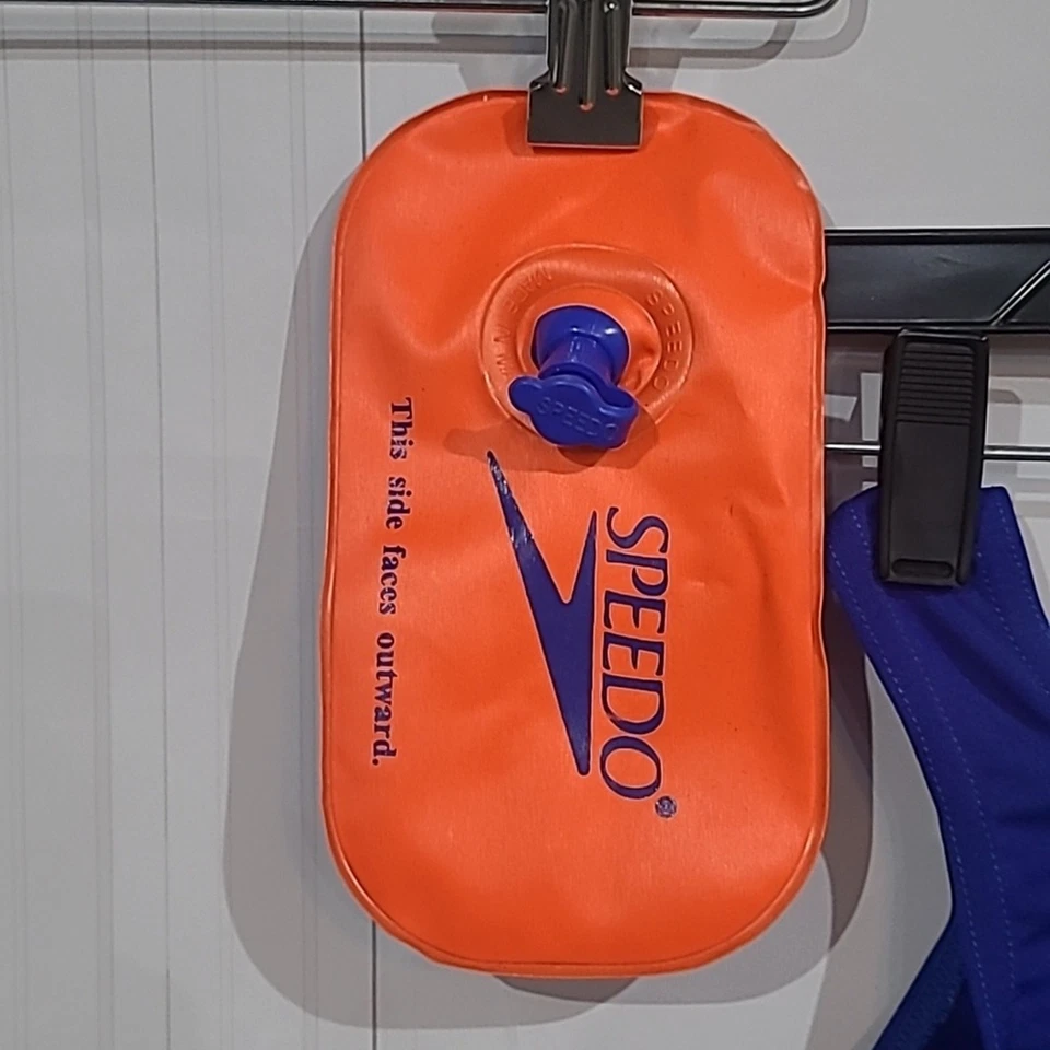 Speedo Talla 22" F 2-4 Azul y Naranja Traje de Baño Unisex Jammer Camiseta sin Mangas Foto 3 de 4