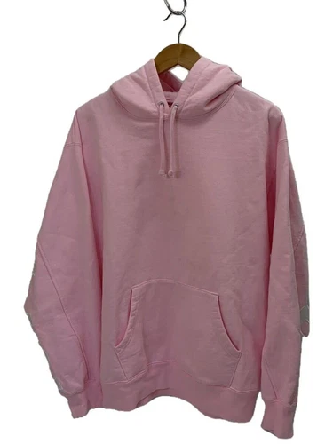 Felpa Supreme con cappuccio L cotone rosa usata