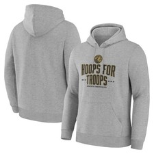 Men's Gray Minnesota Timberwolves Hoops For Troops Hoodie