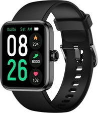 Fitness Tracker Watch, Step with Heart Rate, Blood Oxygen Sleep Black