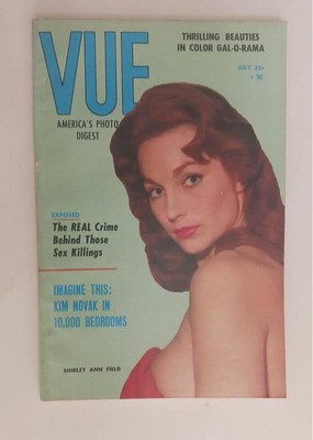 VUE MAG JULY 1959 SHIRLEY ANN FIELD KIM NOVAK LISA ST CLAIR LAURA LEE SABRINA