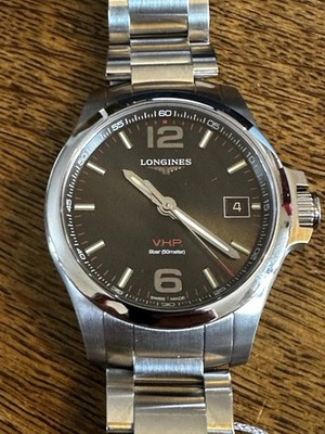 Longines Conquest V.H.P. Quarz 41mm schwarz
