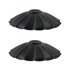 Crapyt 2 Pcs 9.84" Metal Cone Lamp Shades Iron Lampshade Industrial Pendant L...