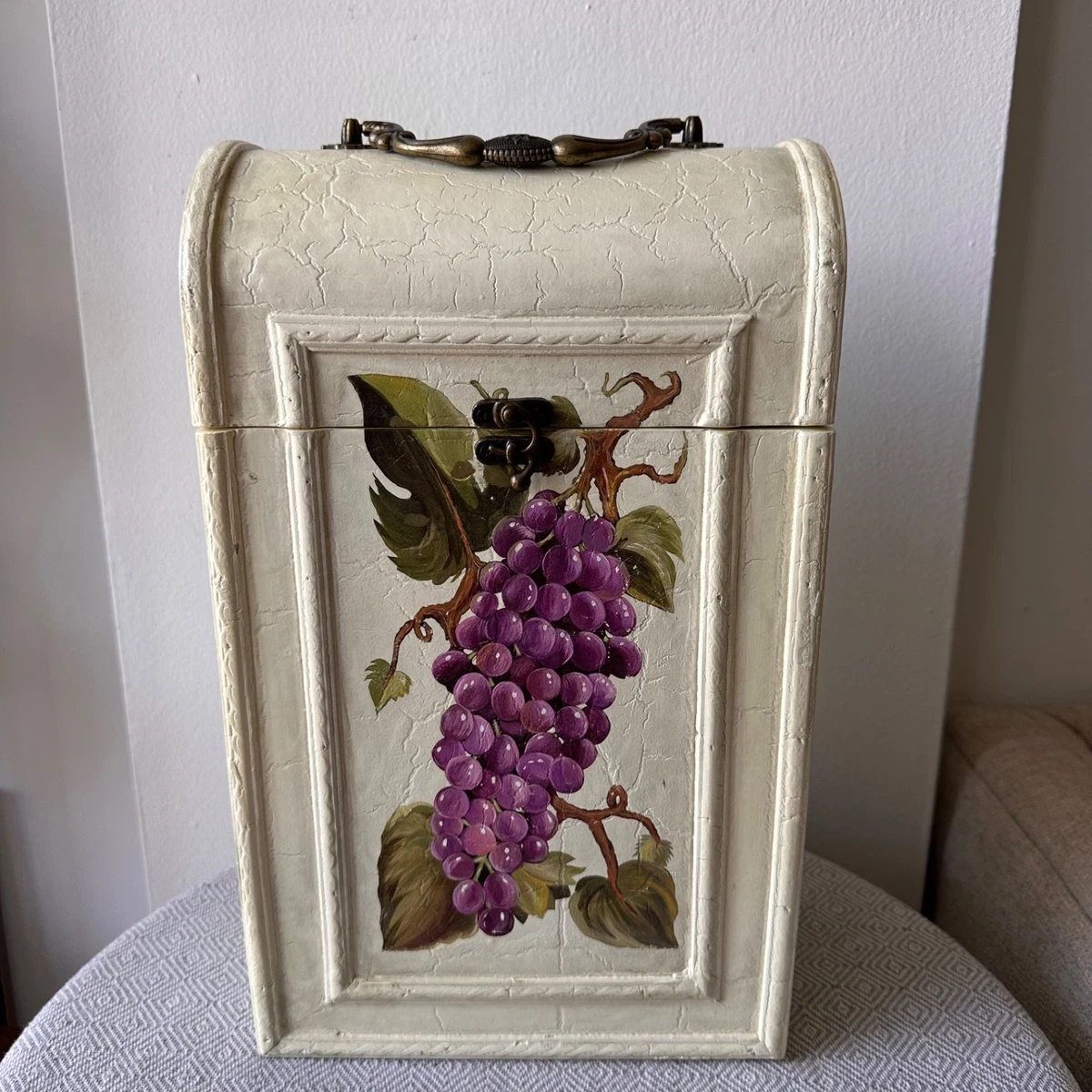 Vintage Wooden Wine Box In Antique Wooden Boxes for sale | eBay