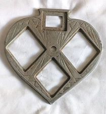 ANTIQUE Vintage CAST IRON Floor Ashtray Stand TOP ONLY * Possible CAR CLUSTER 