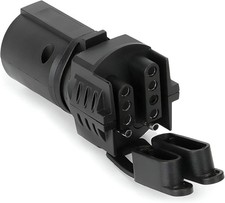 Trailer Plug Adapter, 7 Pin Round to 4 Pin 5 Pin Flat Blade Trailer Connector Ad