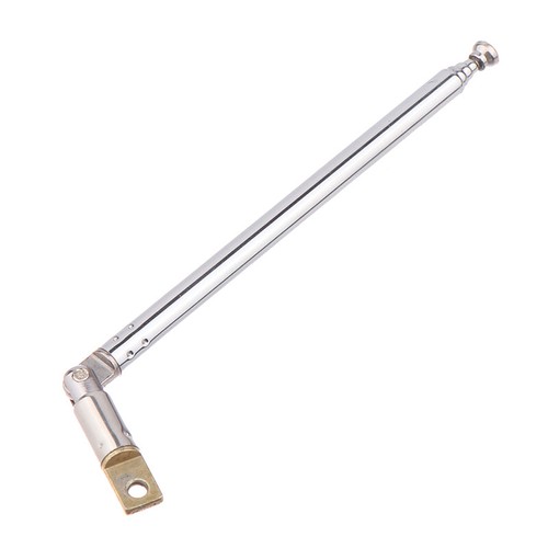 1Pc 52-73 5-Section Telescopic Stainless Steel AM FM Radio Universal Antenna - Picture 6 of 12