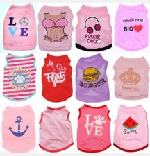  12 PCS ONLY 4.98 EACH Dog Puppy Cat Clothes Vest Apparel Wholesale US SELLER