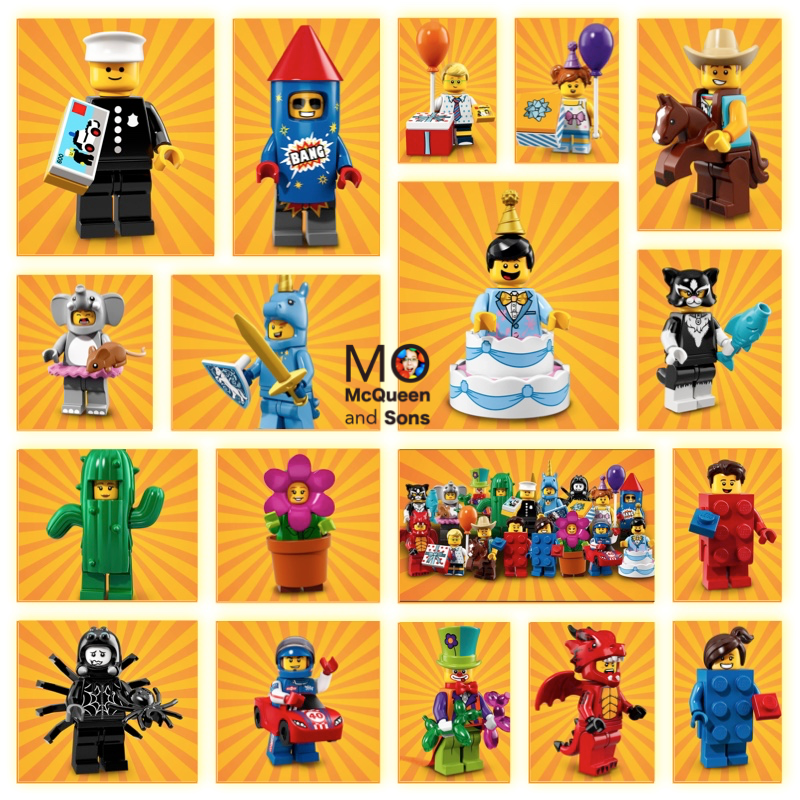 LEGO 71021 Series 18 MINIFIGURES 17 FACTORY-SEALED Set Party Theme