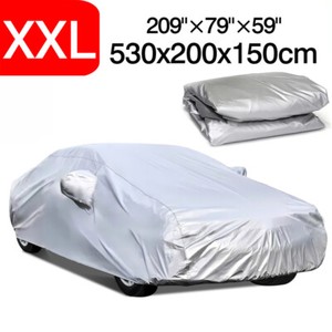 XXL Couverture de voiture Sedan Waterproof Outdoor Snow Poussière de pluie UV Protecteur de stockage du vent