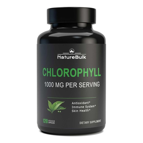 Chlorophyll Capsules 1000mg - 100% Natural Potency Concentration for Women & ...