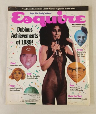 Esquire Magazine For Men January 1990 Vol 113 No 1 Cher