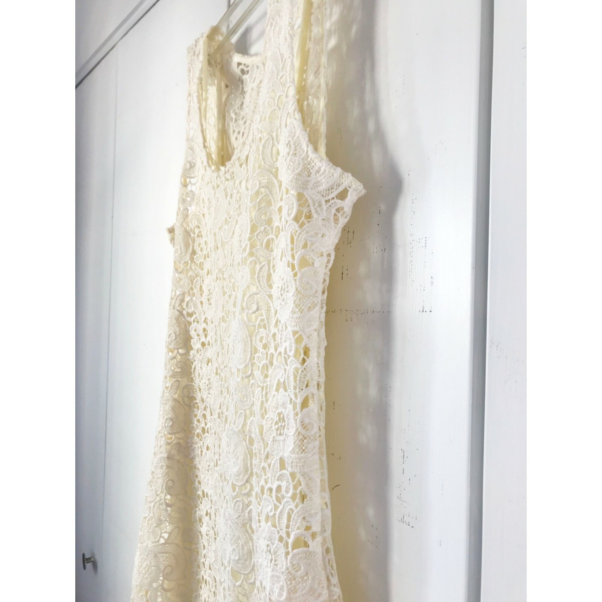 white christmas dresses Celestial Multi-Wrap Lace Maxi Dress (Cream) main image 1