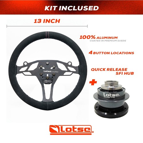 Drag Racing Perfomance Kit Steering Wheel Pro Mod + Quick Release Hub