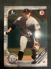 QTY: 2019 Bowman Draft - Aaron Schunk ( Rockies ) 1st Rookie #BD-129