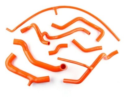 Orange FOR VW MK3 VR6 GOLF JETTA GTI GLX 2.8 2.9 93-98 SILICONE RADIATOR HOSE