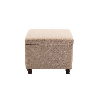Storage ottoman sale with hinged lid