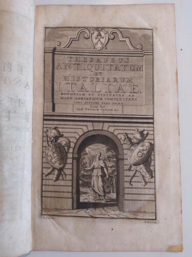 1722 Thesaurus Antiquitatum et Historiarum Italiae Tomi Septimi Pars Prima Intro - Afbeelding 1 van 4