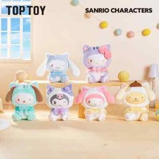 TOP TOY Sanrio Characters Play with Kittens Series Plush Keychains Blind Box
