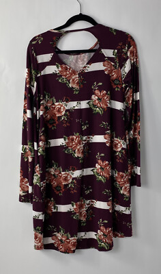knee length dresses for ladies long sleeve swing dress main image 1