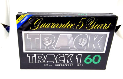 TRACK 1 60  SWEDEN Blank Audio Cassette Tape  (Sealed) NOS! New