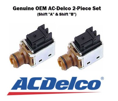 AC Delco 4L60E 4L65E M30 SHIFT SOLENOID A & B 1-2 3-4 OEM # 24230298  (Set of 2)