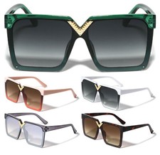 OVERSIZED SQUARE CLASSIC CASUAL SUNGLASSES RETRO DESIGNER FASHION OUTDOOR RAPPER