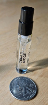 A&F Abercrombie & Fitch Cedar Ridge Cologne 0.08fl/oz / 2.5 ml New
