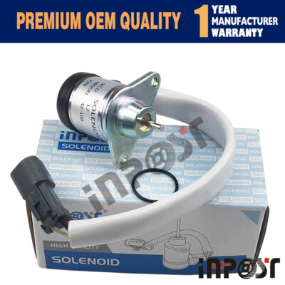 12V Fuel Stop Solenoid Valve 42-100 41-9100 for Yanmar Thermo King Engine