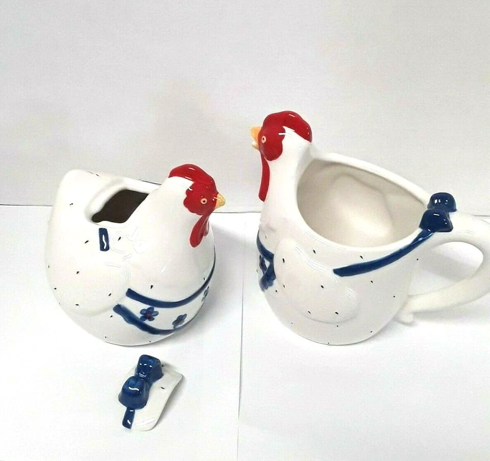 Gallo Pollo Crema Azúcar Granja Cocina Café Té Casa vero por Ack Foto 2 de 4