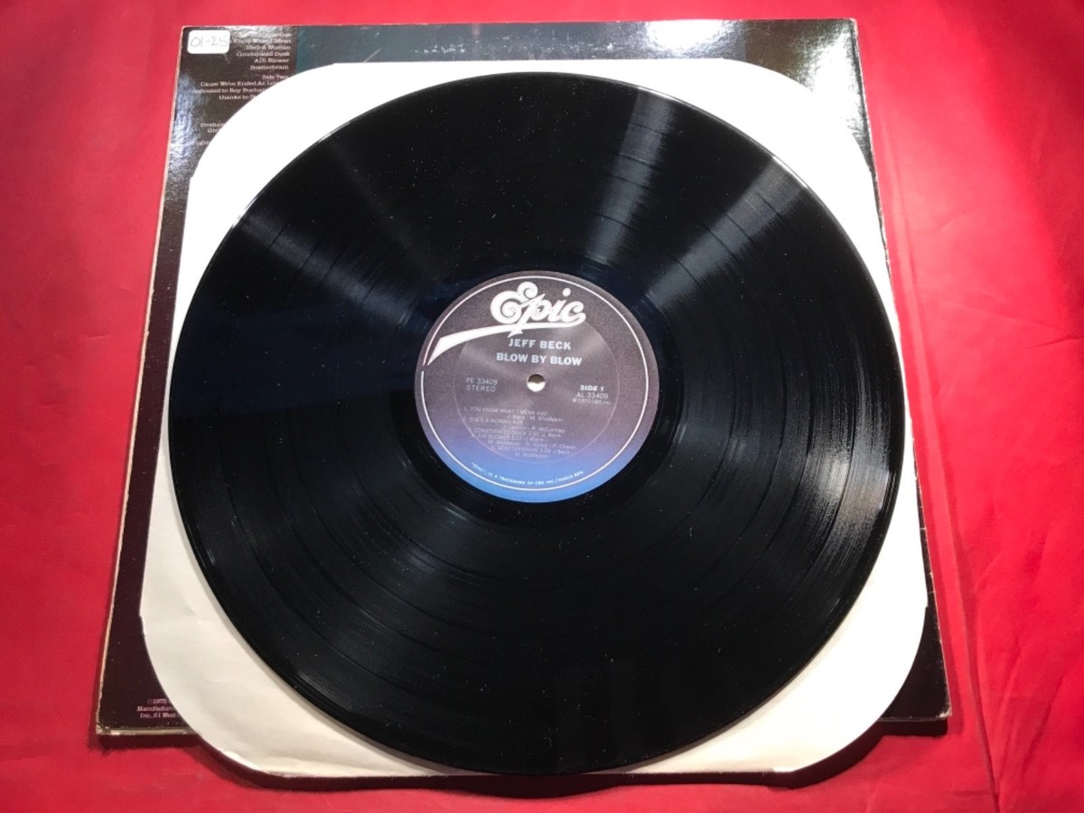 O1-25 JEFF BECK Blow By Blow - 1975 - PE 33409 - RECORD - ROCK | eBay