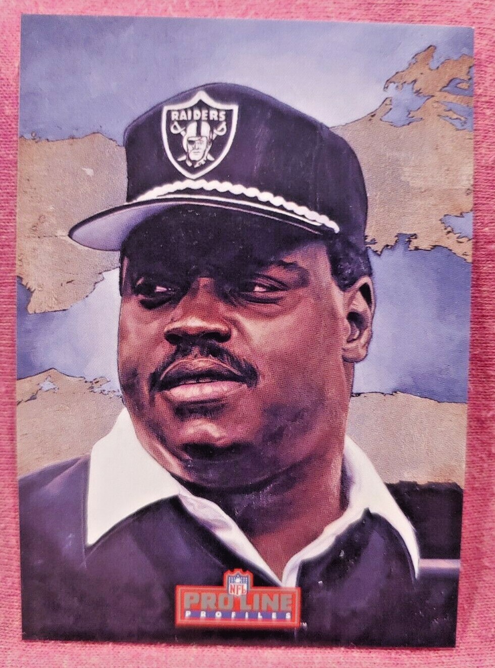 1992 Pro Line Mobil #59 #5 Art Shell Los Angeles Raiders