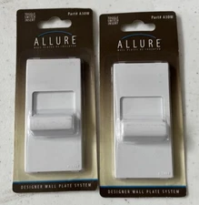 [2 Pack]TayMac #A30E White Allure Toggle Switch Insert Wall Plates