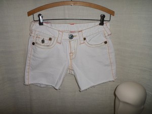 white true religion shorts womens