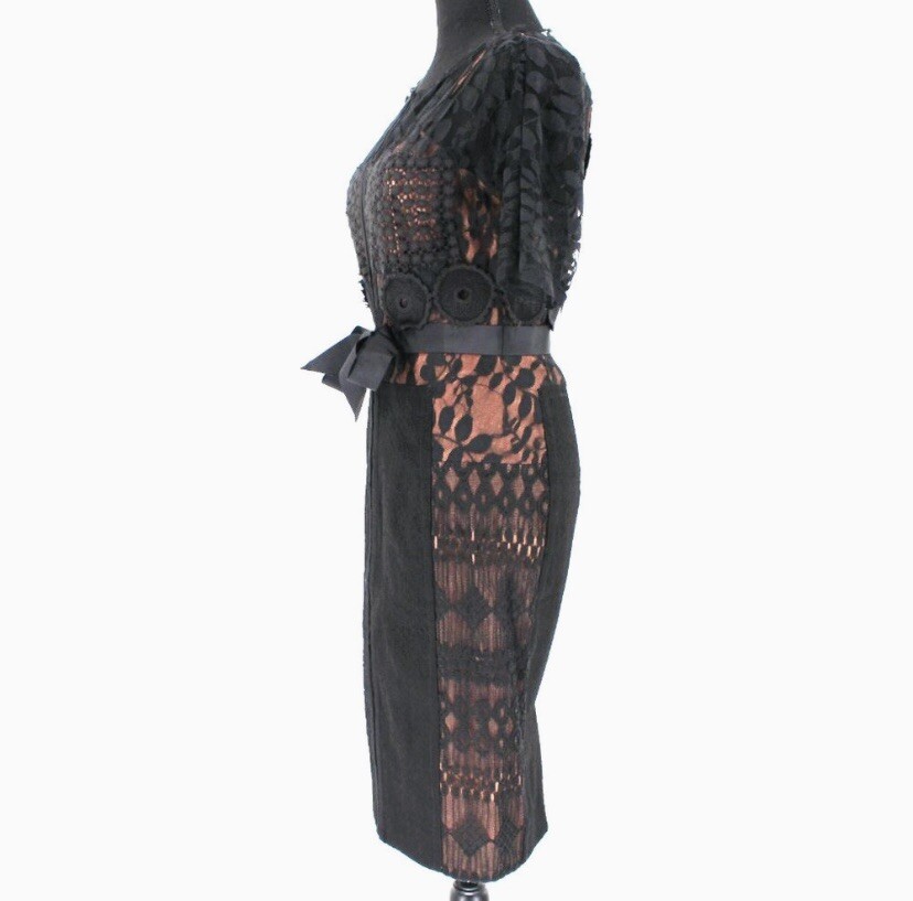 Anthropologie BEGUILE BY BYRON LARS Black Lace CARISSIMA