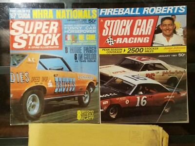1967 SUPER STOCK CAR RACING MAGAZINE'S NEW IN SUPER STOCK ENVELOPE B13