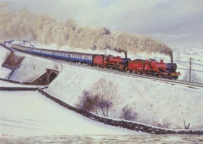 LMS BR Jubilee Compound Eisenbahn Motor Loco Dampfzug Weihnachten Weihnachten Weihnachtskarte