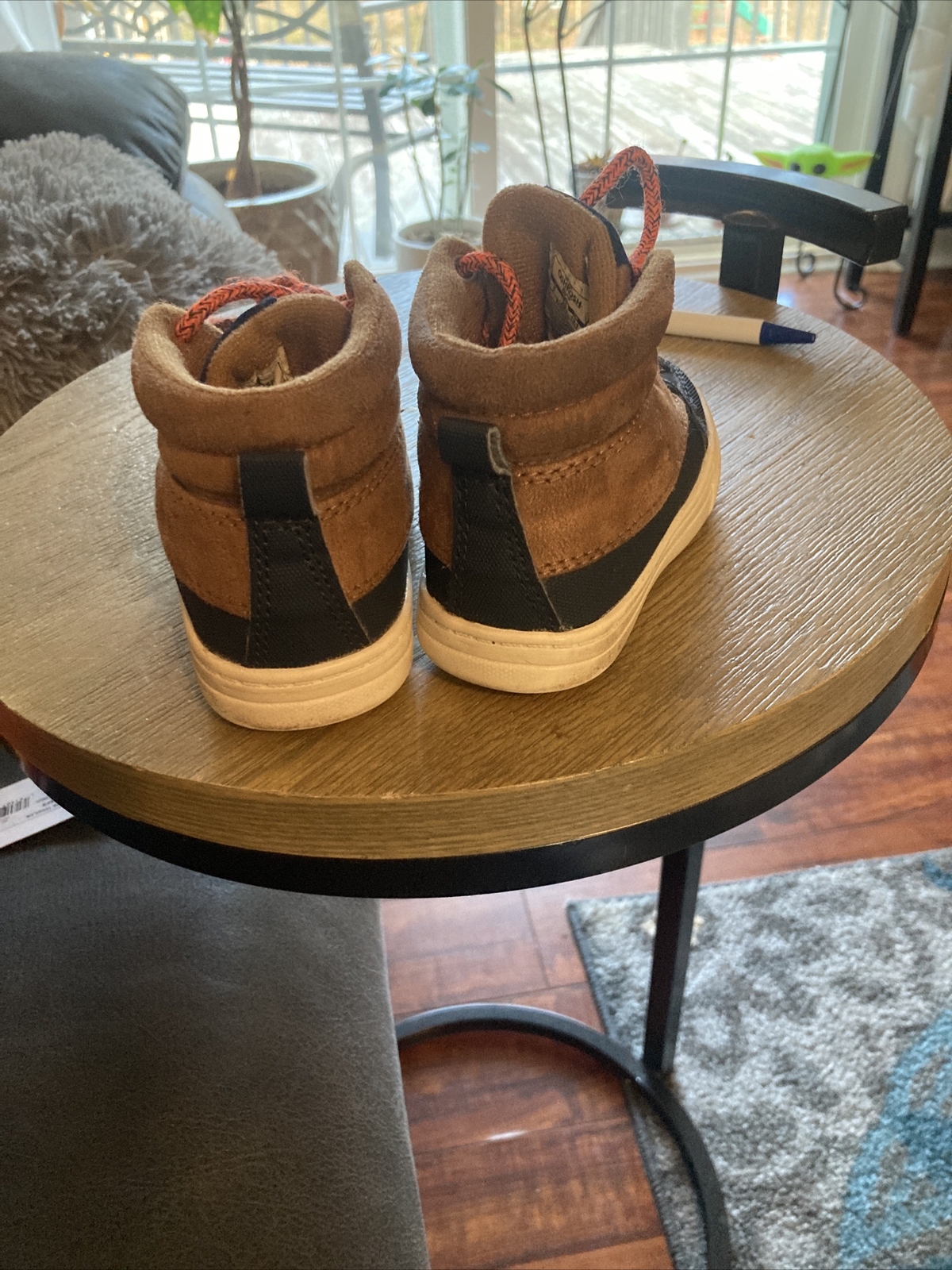 Oshkosh Boys Toddler boots size 5 blue/ brown eBay