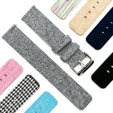 Watch Strap Woven Fabric Band Two Piece Nylon Quick Release 12 14 16 18 20 22 MM